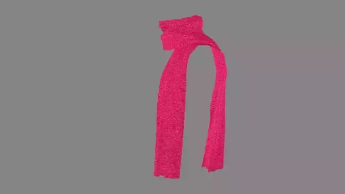 Dress collars scarves and necklaces decorated 3d models
