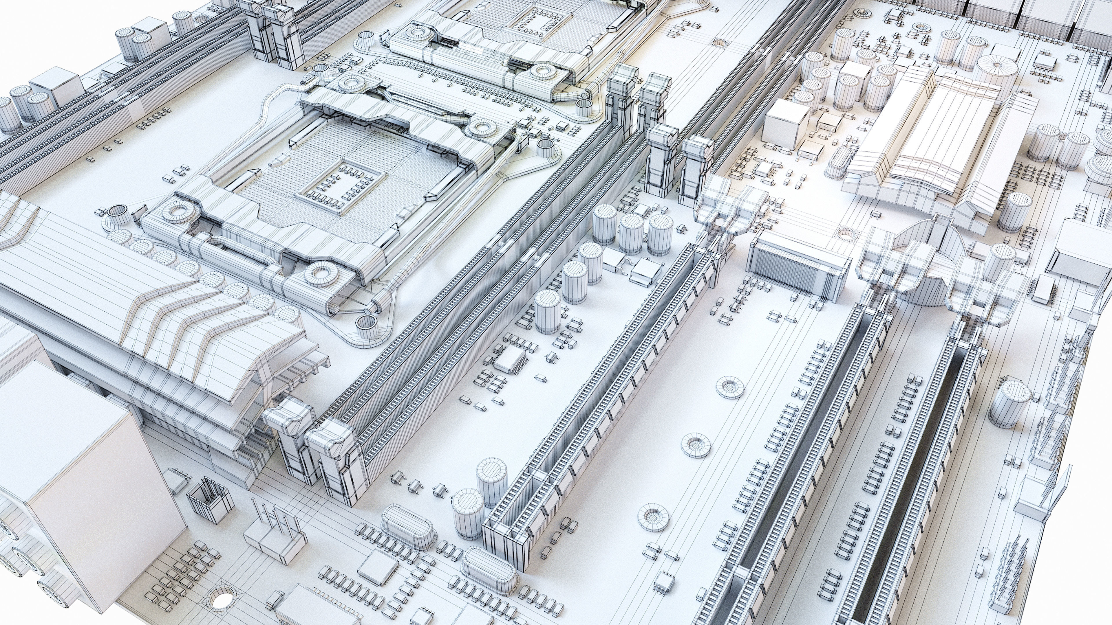 X99-F8D Huananzhi Motherboard 3D model_12