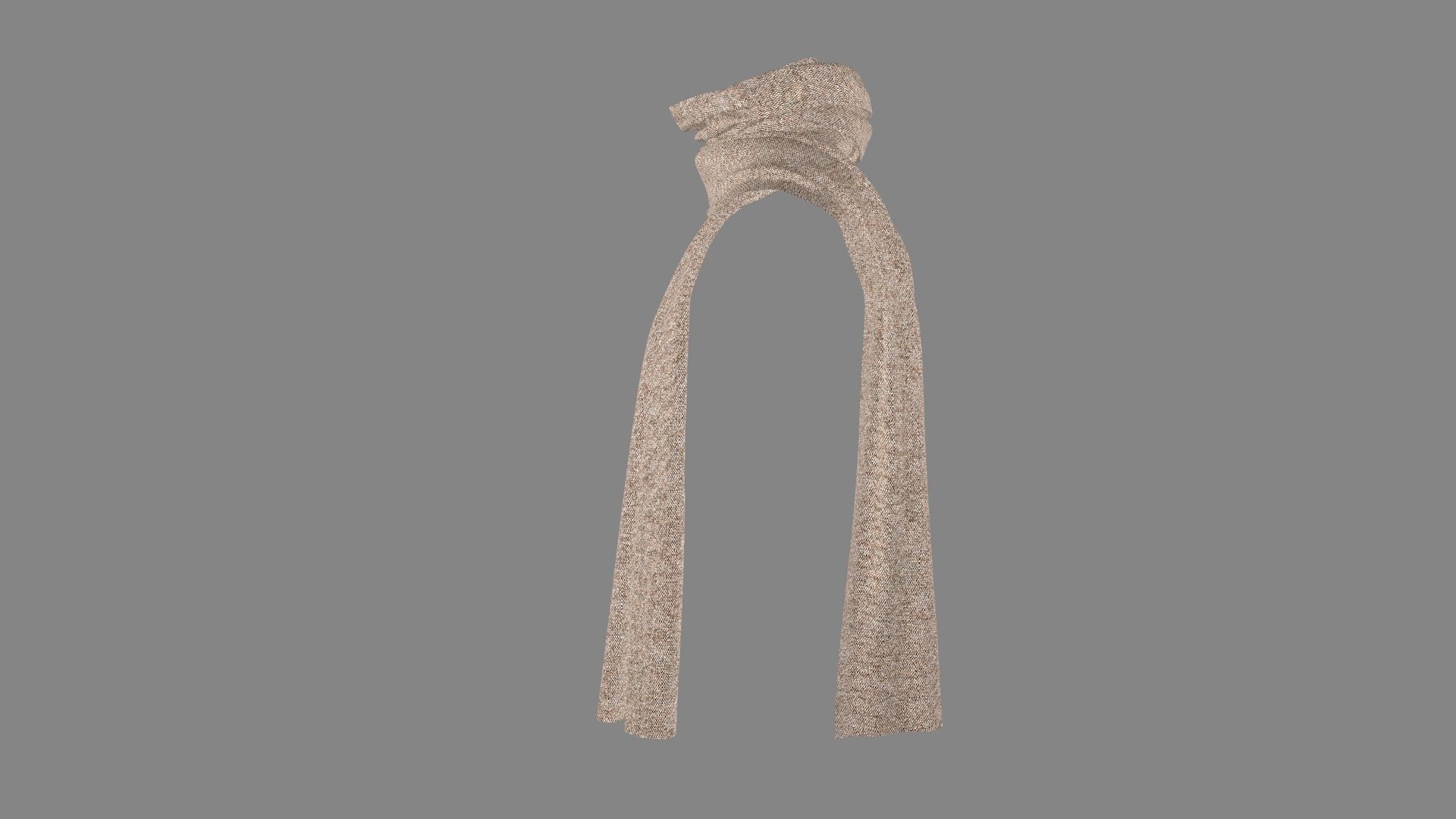 Dress collars scarves and necklaces decorated 3d models 3D model_4