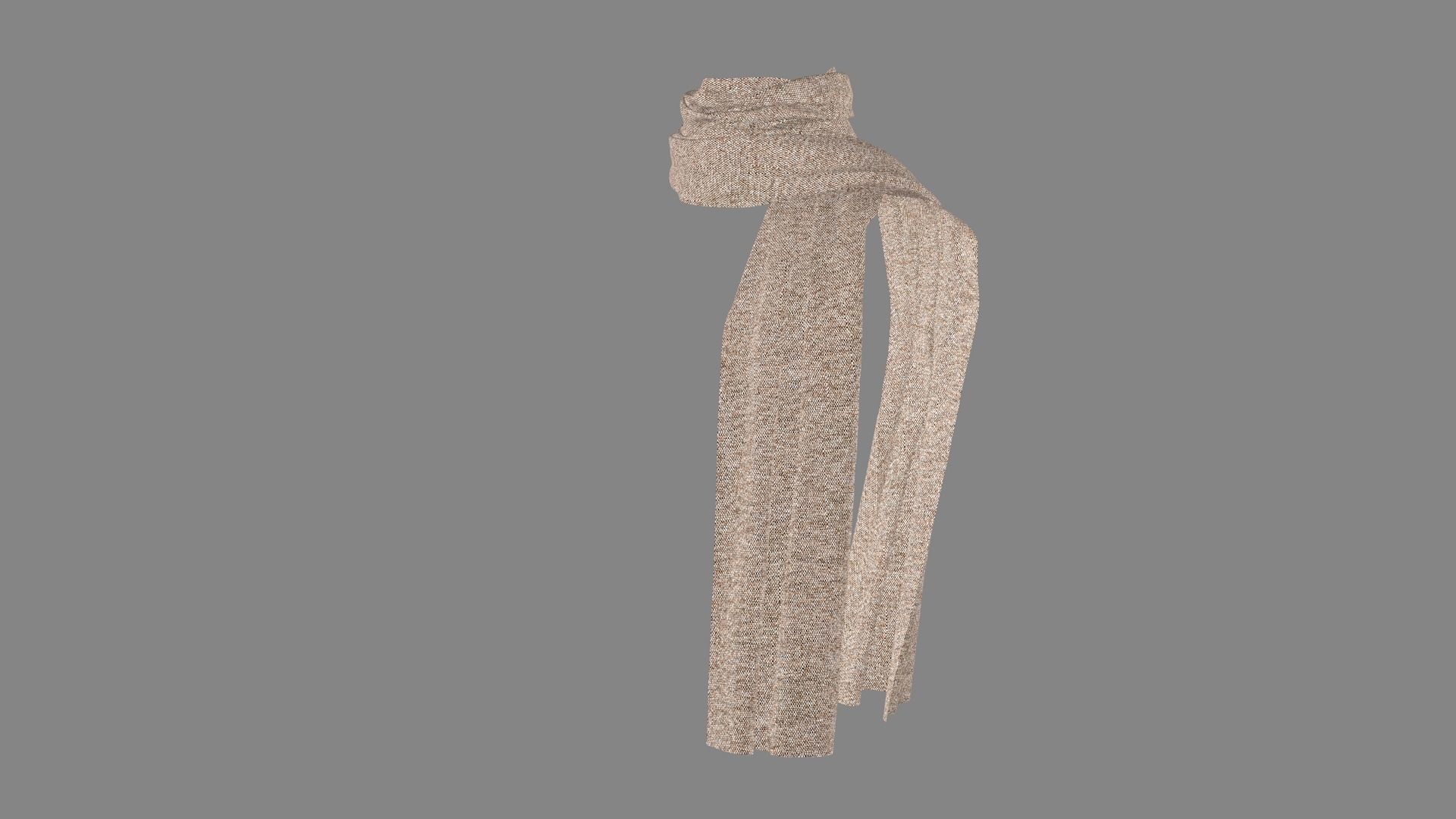 Dress collars scarves and necklaces decorated 3d models 3D model_3