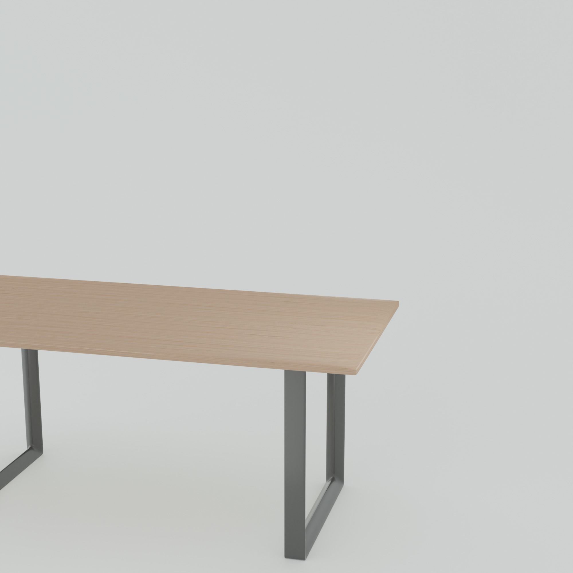 Table by Muuto Low-poly 3D model_2