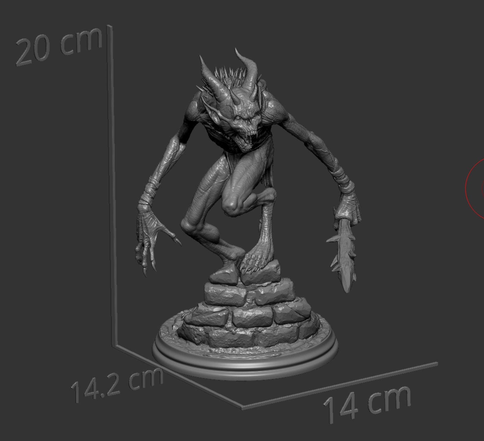 Fallen 3D print model_5