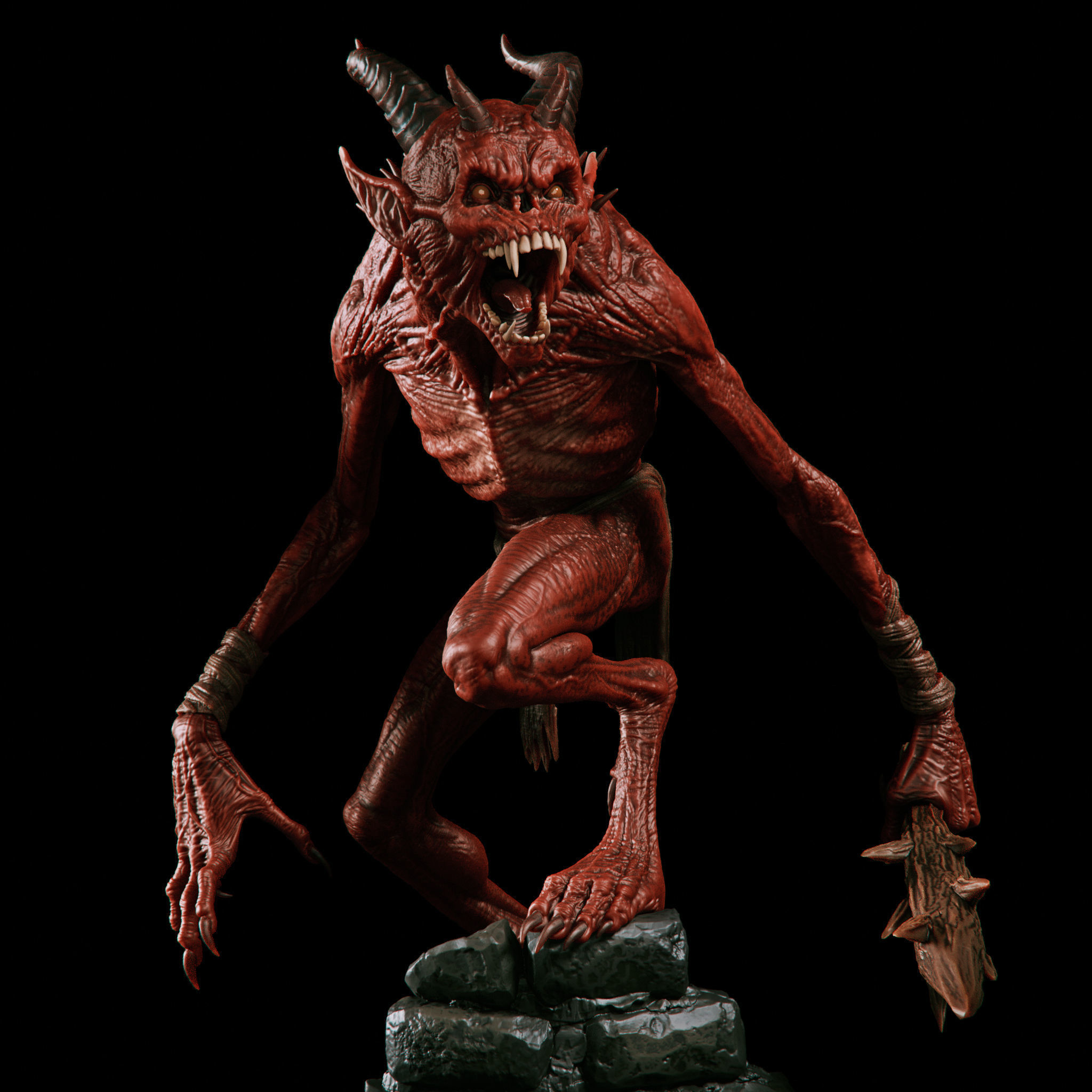 Fallen 3D print model_2