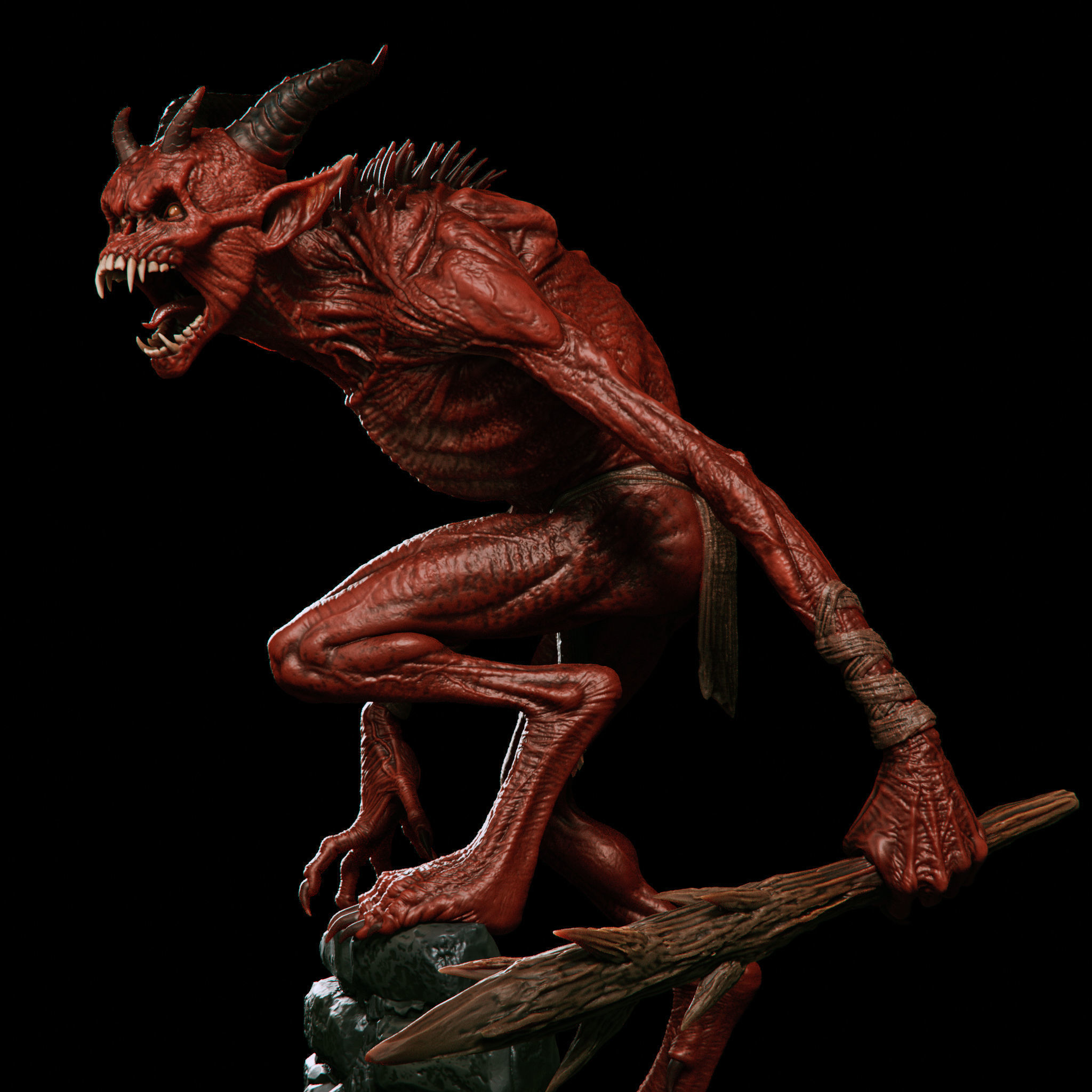 Fallen 3D print model_1