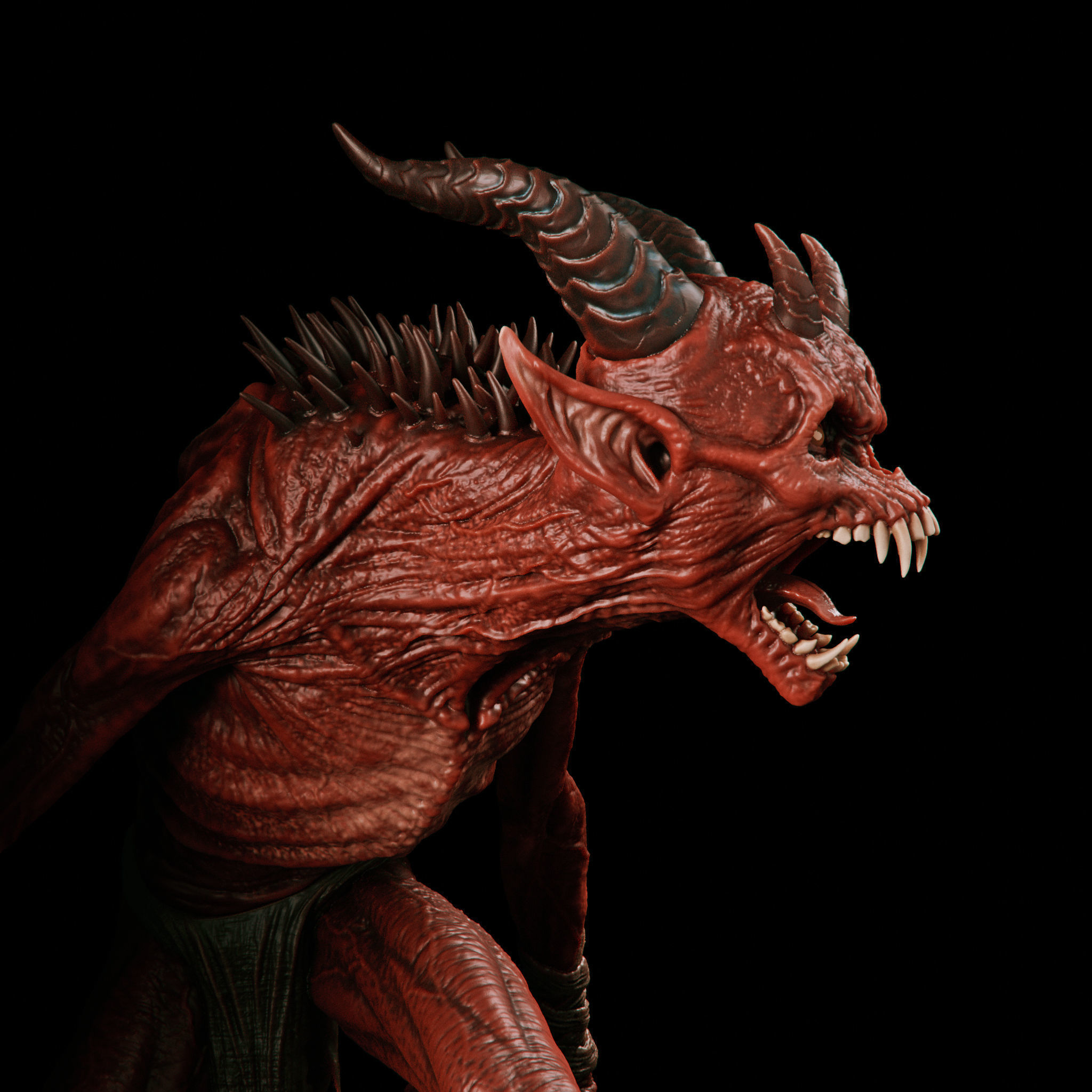 Fallen 3D print model_3