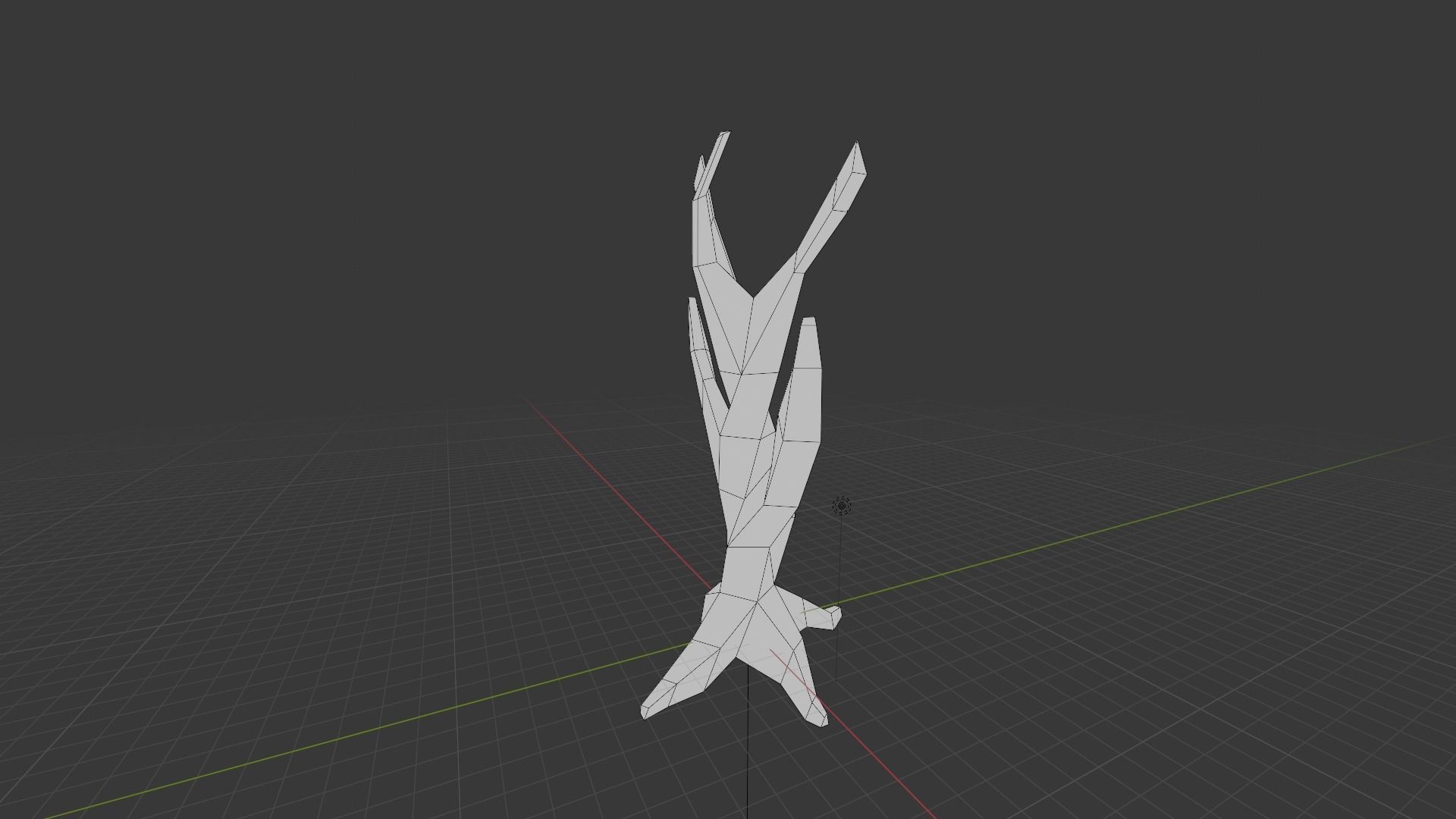 Dead Tree Low Poly Low-poly 3D model_11
