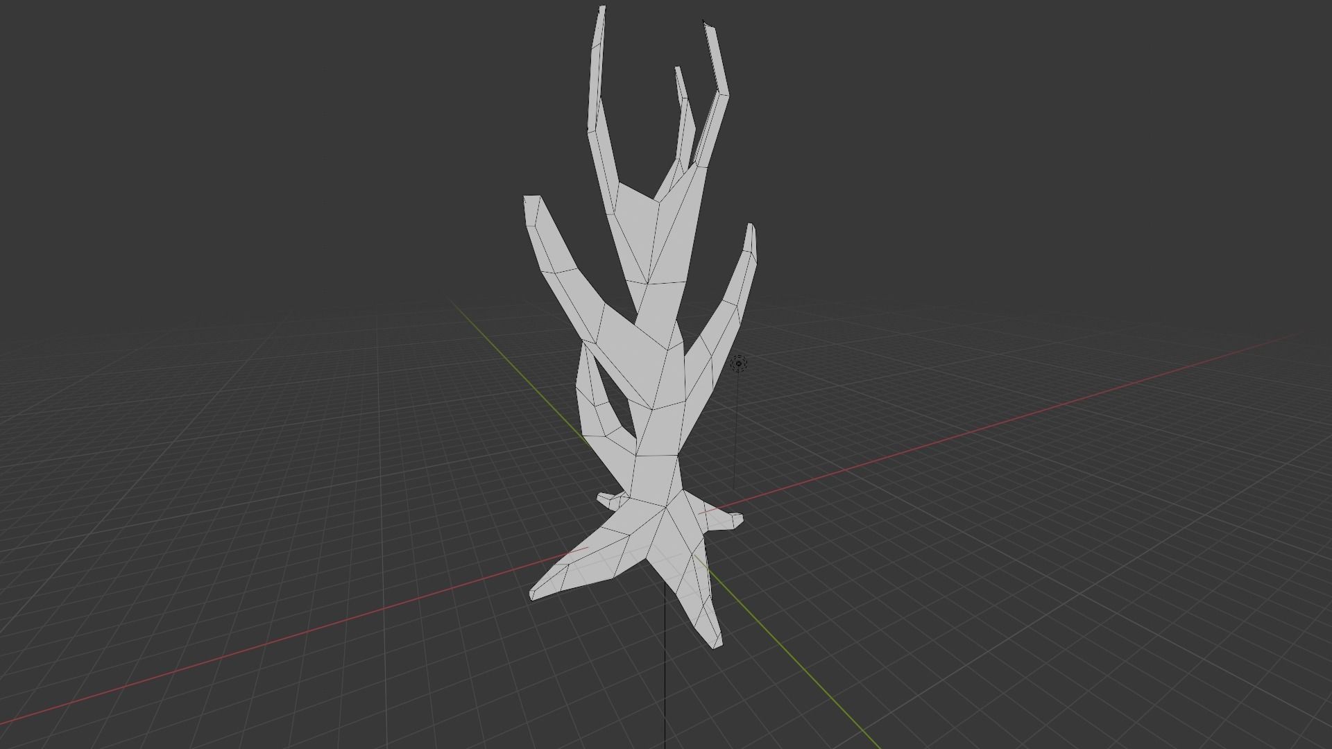Dead Tree Low Poly Low-poly 3D model_10