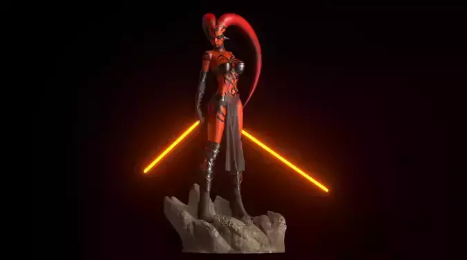 Darth Talon - 1TO10 STL FILE 3D PRINT MODEL 3D print model