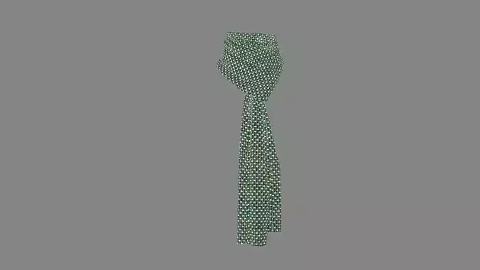 Dress collars scarves and necklaces decorated 3d models