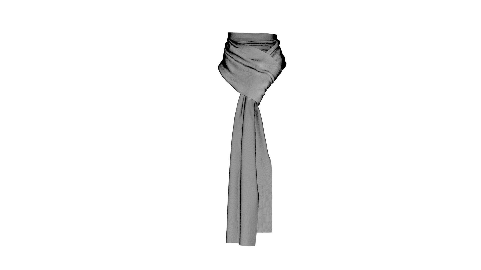 Dress collars scarves and necklaces decorated 3d models 3D model_7