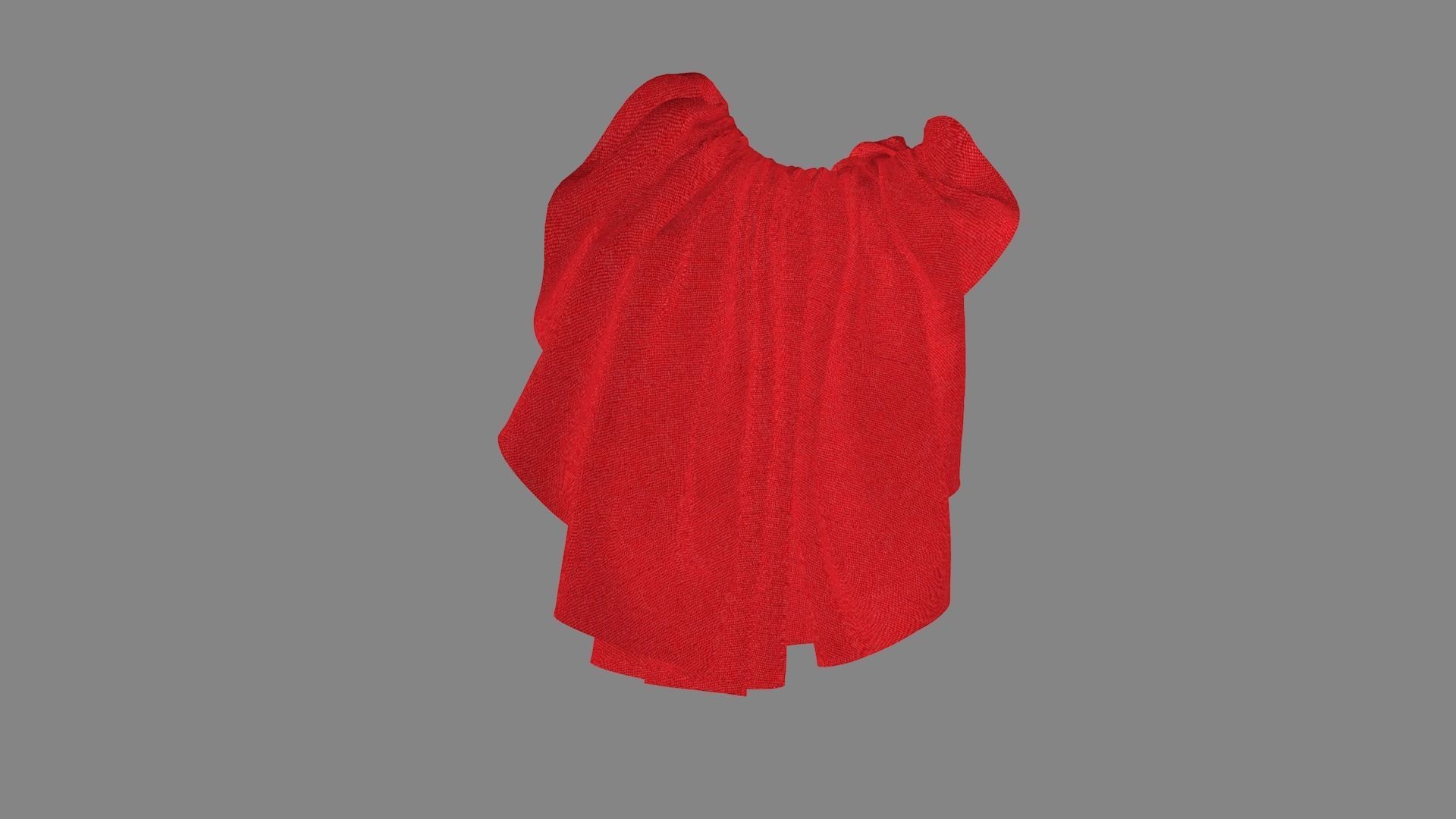 Dress collars scarves and necklaces decorated 3d models 3D model_4