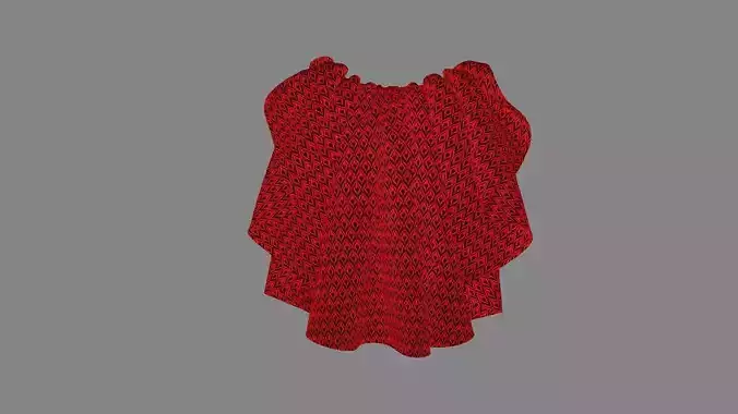 Dress collars scarves and necklaces decorated 3d models