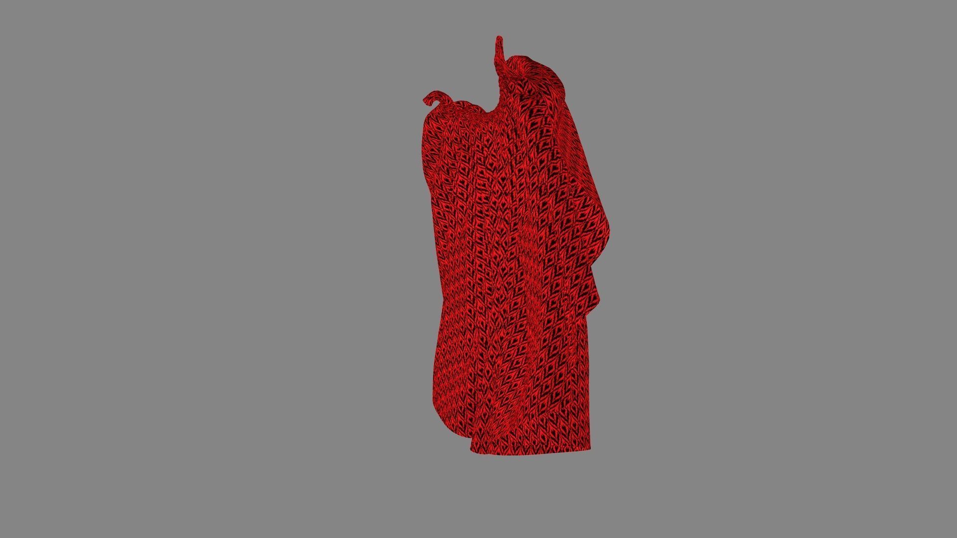 Dress collars scarves and necklaces decorated 3d models 3D model_5