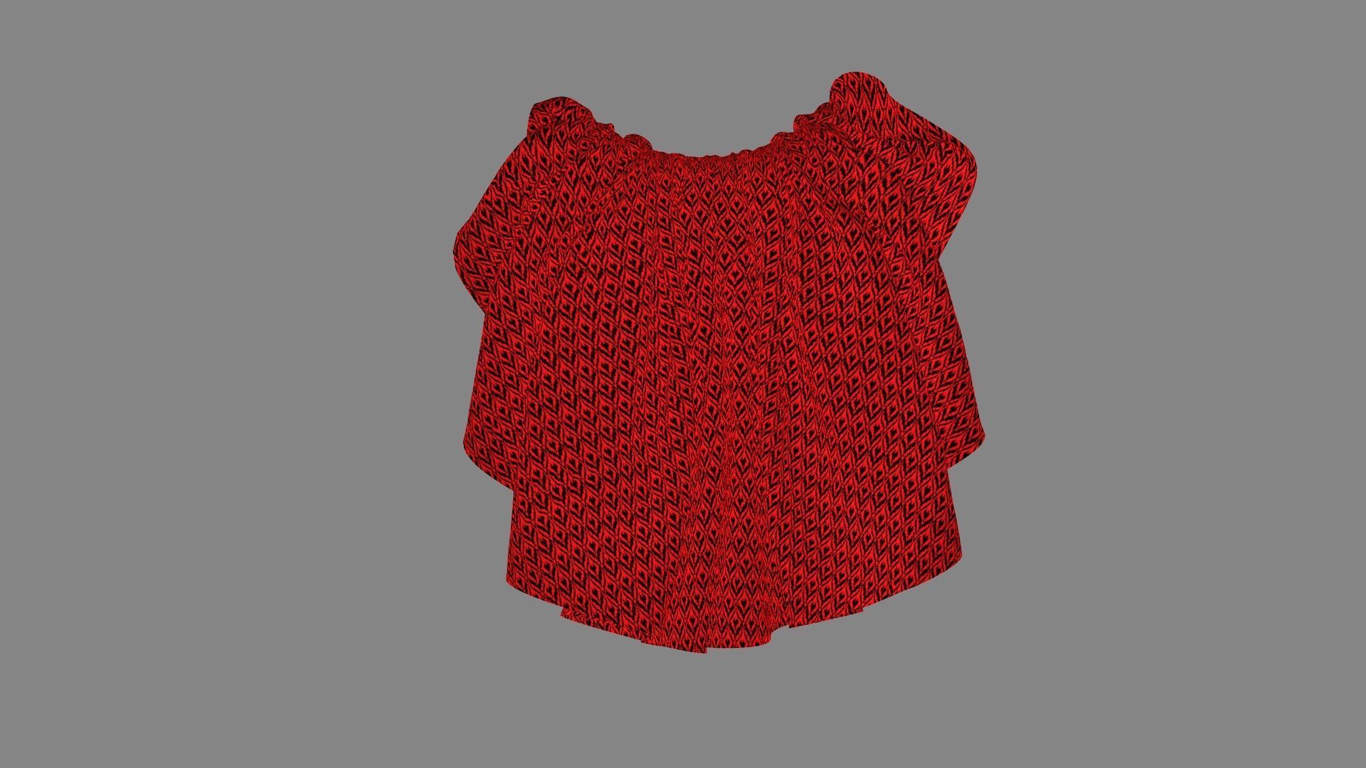 Dress collars scarves and necklaces decorated 3d models 3D model_4