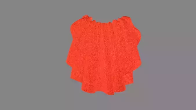 Dress collars scarves and necklaces decorated 3d models