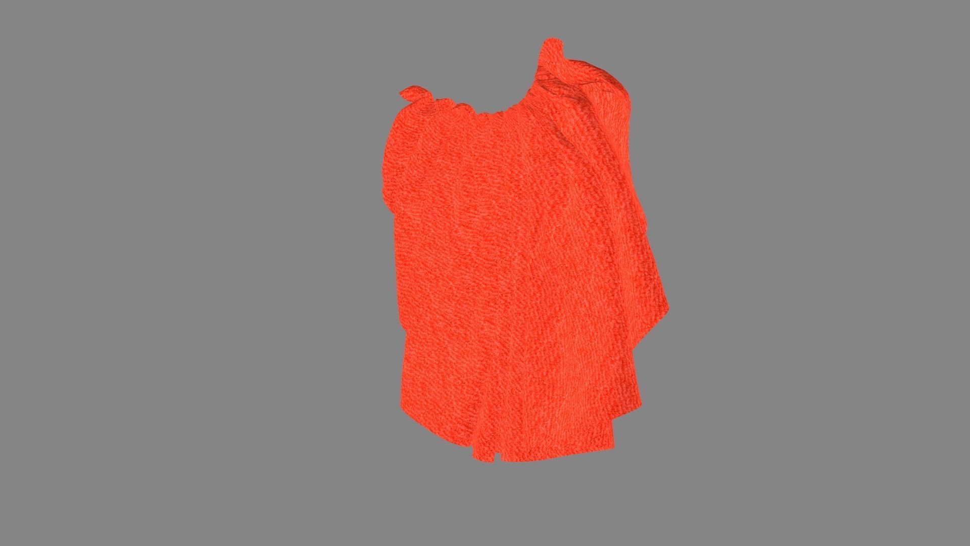 Dress collars scarves and necklaces decorated 3d models 3D model_5