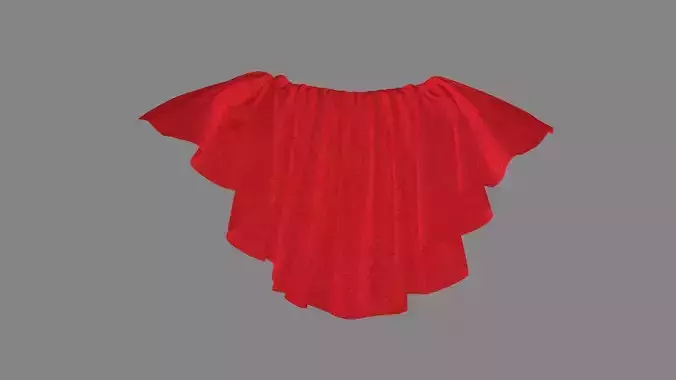 Dress collars scarves and necklaces decorated 3d models