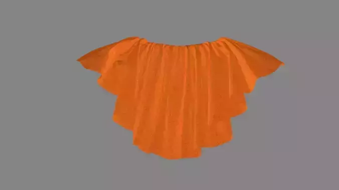 Dress collars scarves and necklaces decorated 3d models