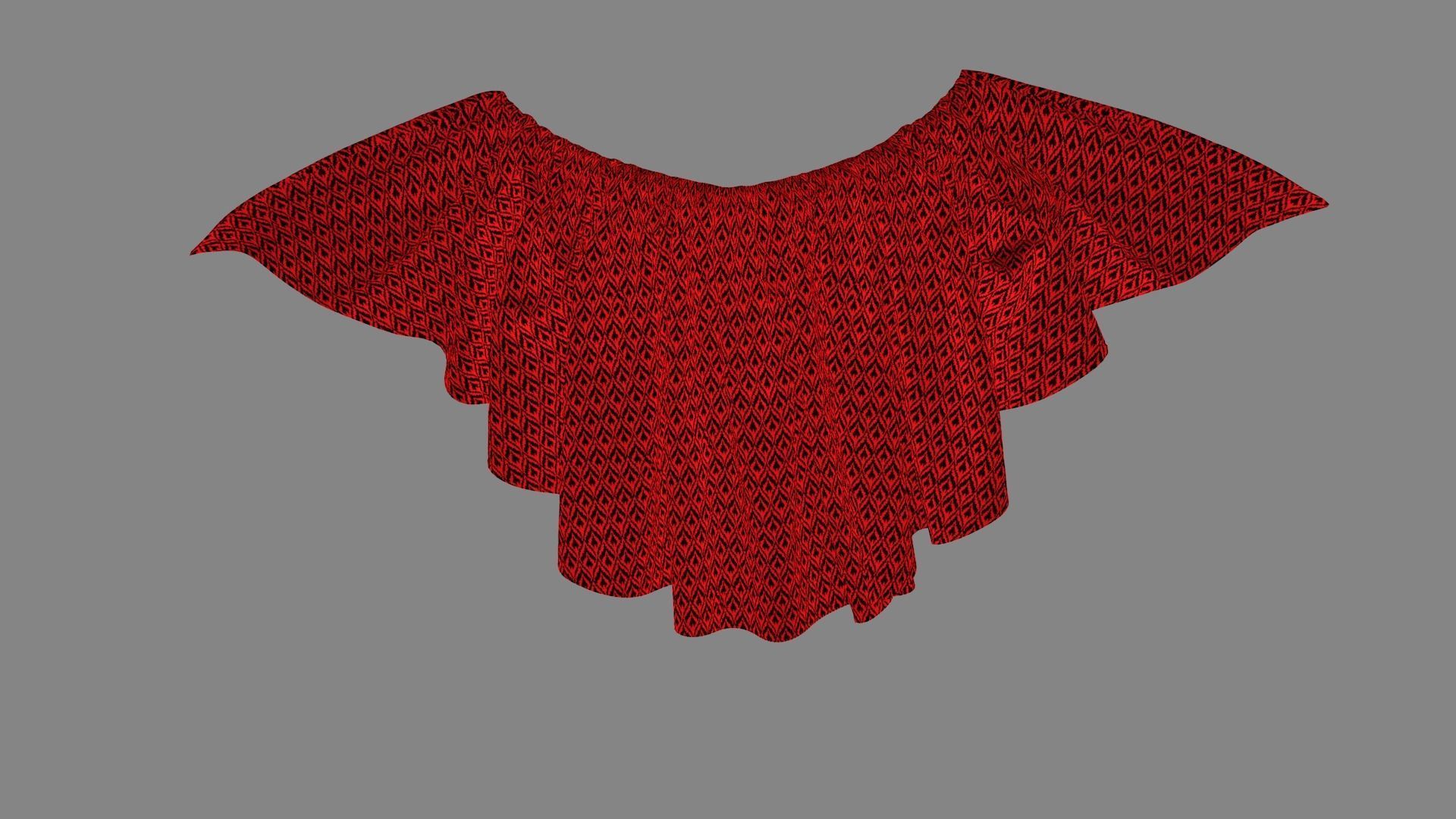 Dress collars scarves and necklaces decorated 3d models 3D model_4