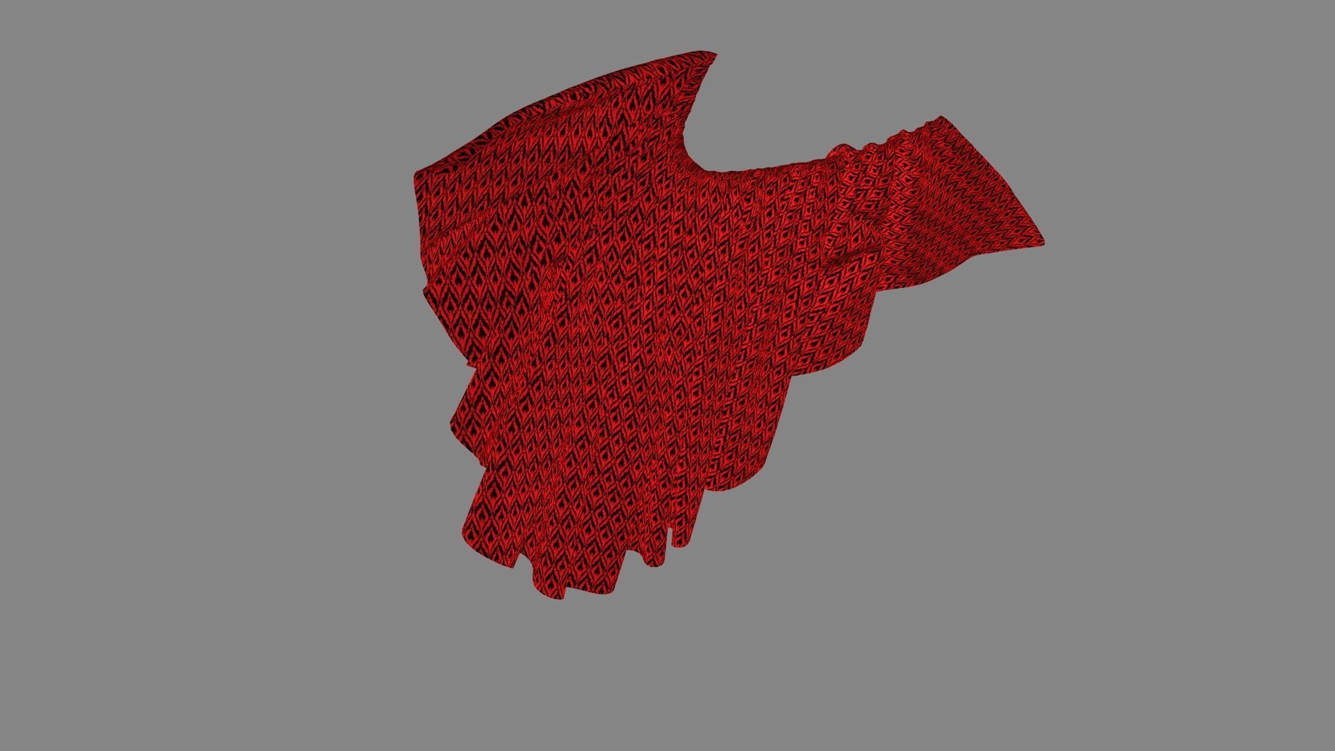 Dress collars scarves and necklaces decorated 3d models 3D model_3