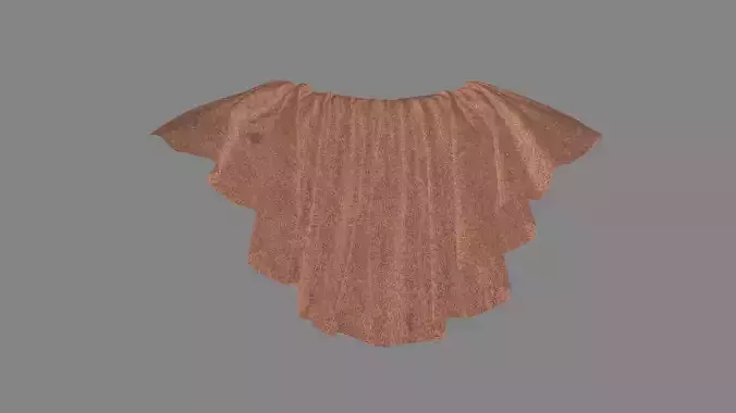 Dress collars scarves and necklaces decorated 3d models