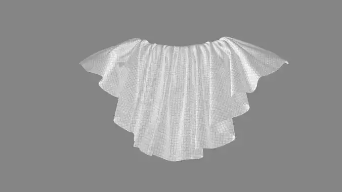 Dress collars scarves and necklaces decorated 3d models