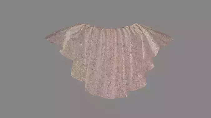 Dress collars scarves and necklaces decorated 3d models