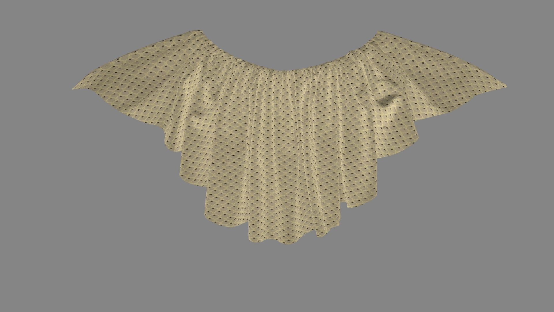 Dress collars scarves and necklaces decorated 3d models 3D model_4
