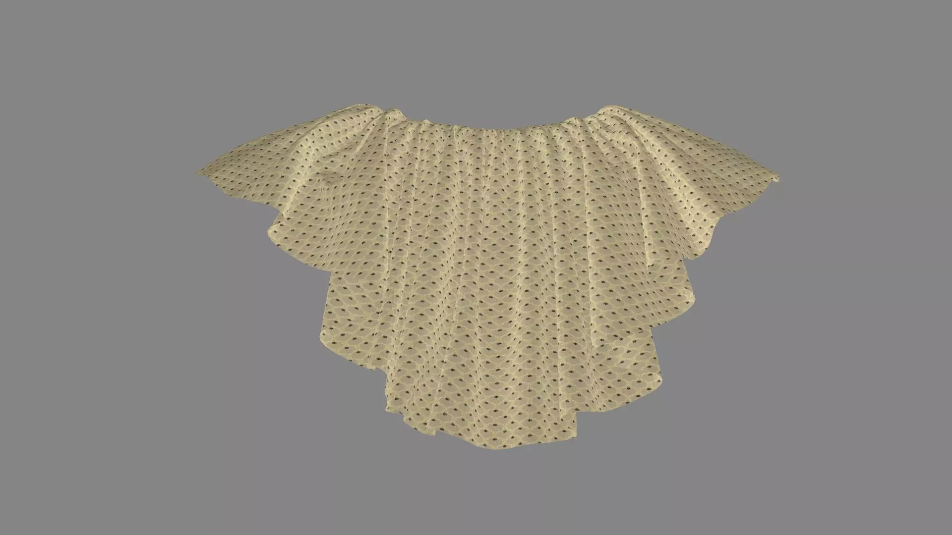 Dress collars scarves and necklaces decorated 3d models 3D model_0