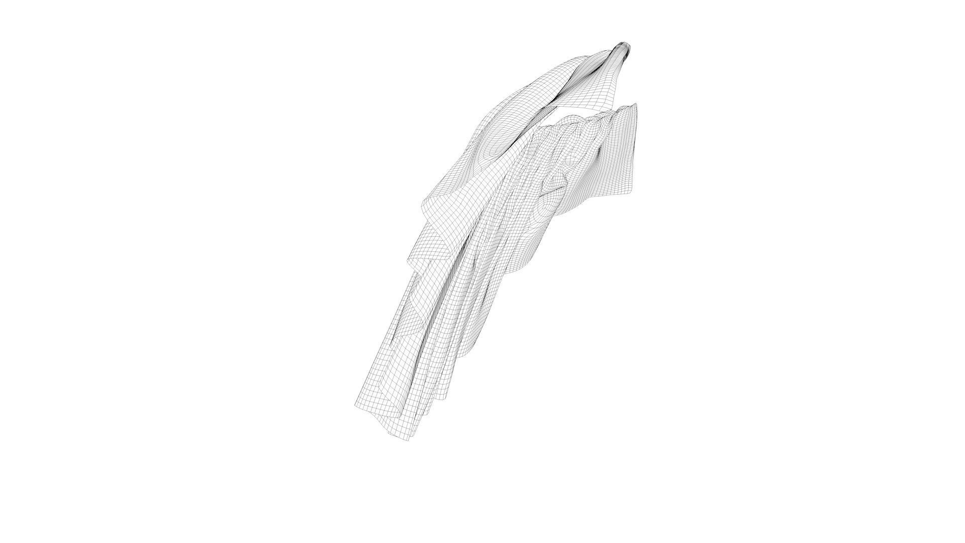 Dress collars scarves and necklaces decorated 3d models 3D model_8