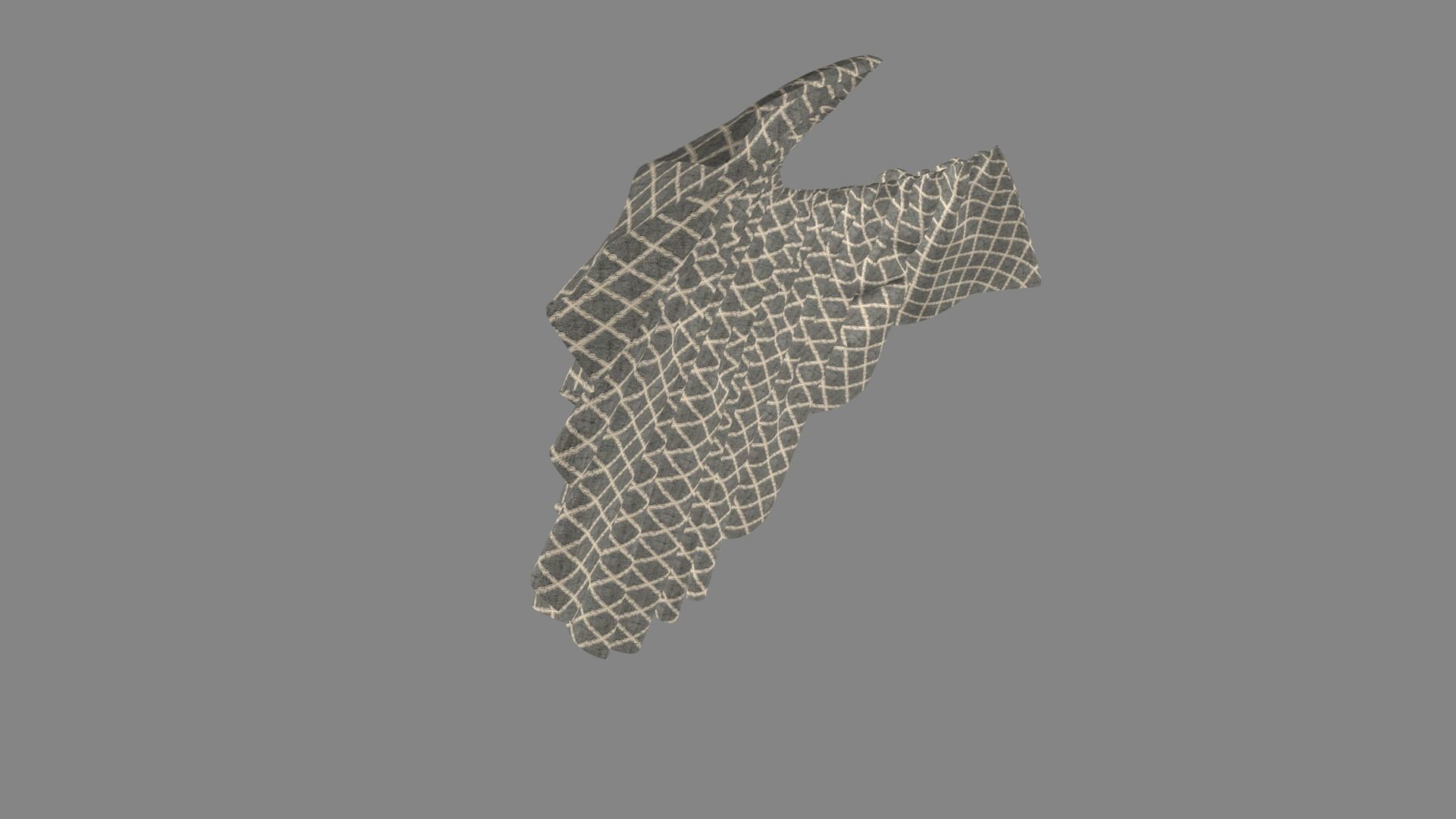 Dress collars scarves and necklaces decorated 3d models 3D model_3