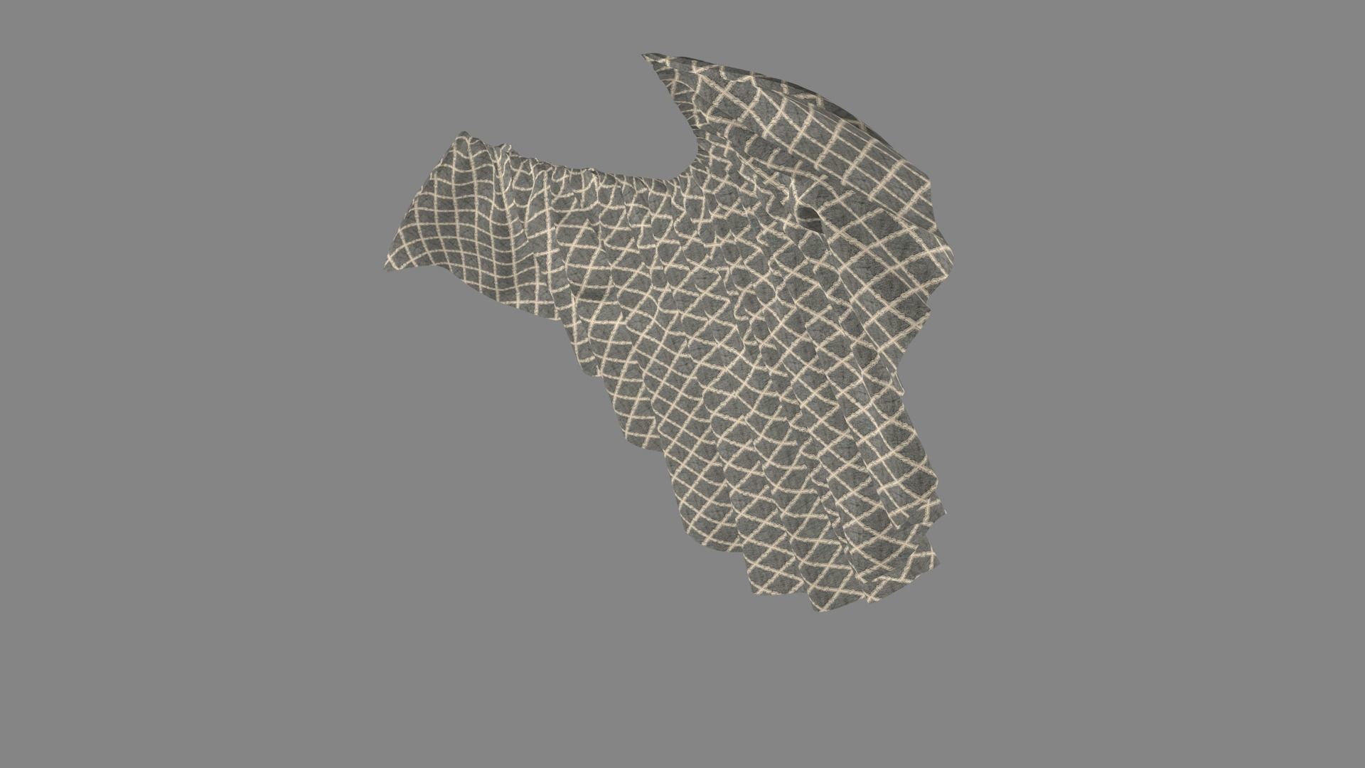 Dress collars scarves and necklaces decorated 3d models 3D model_5