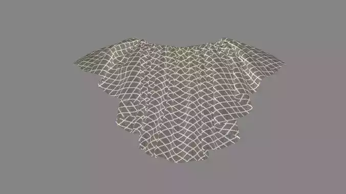 Dress collars scarves and necklaces decorated 3d models