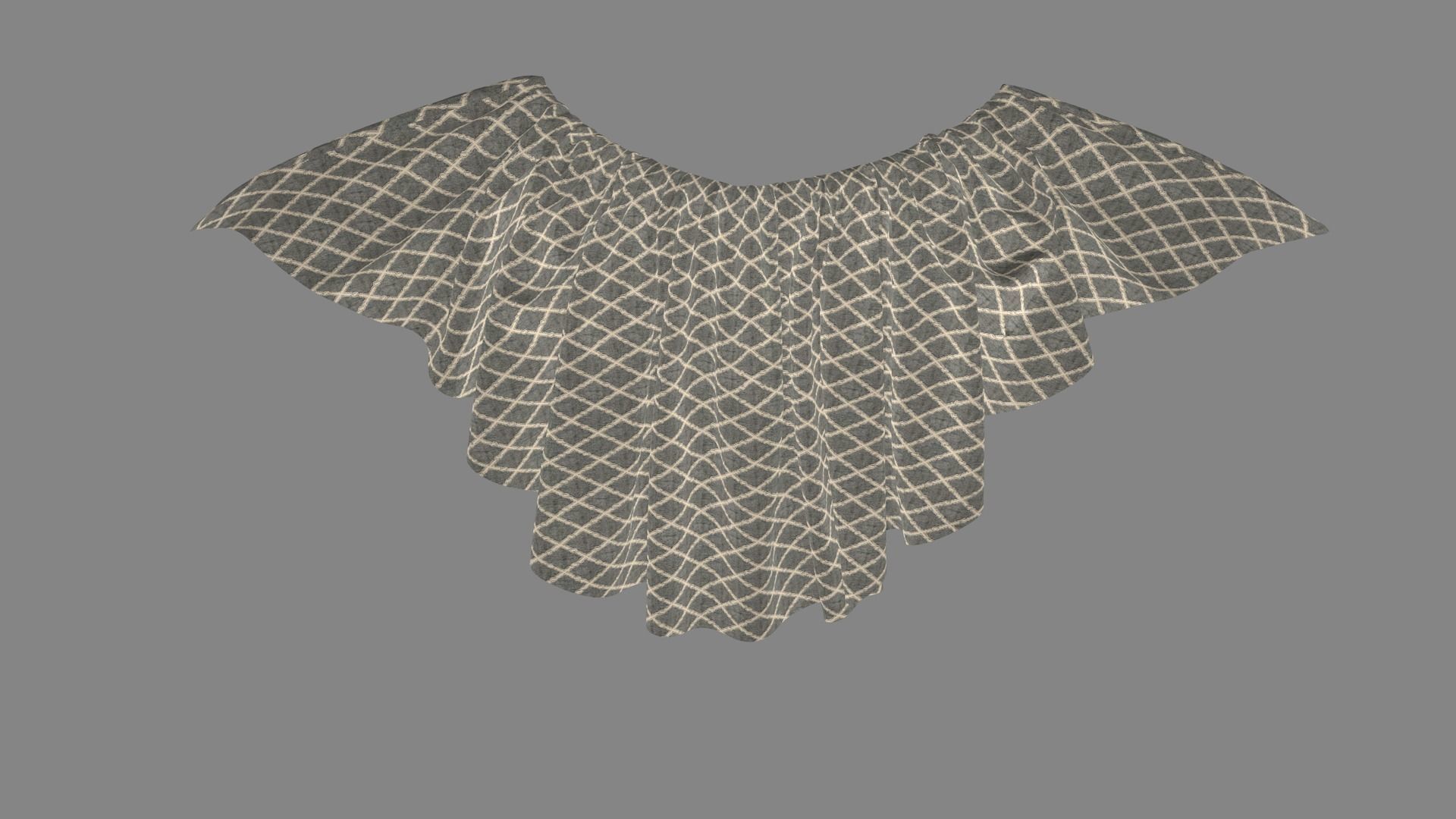 Dress collars scarves and necklaces decorated 3d models 3D model_4