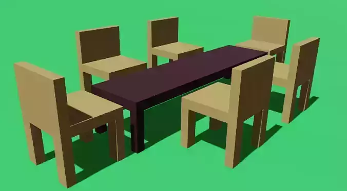 3D Dinning Table 3D print model