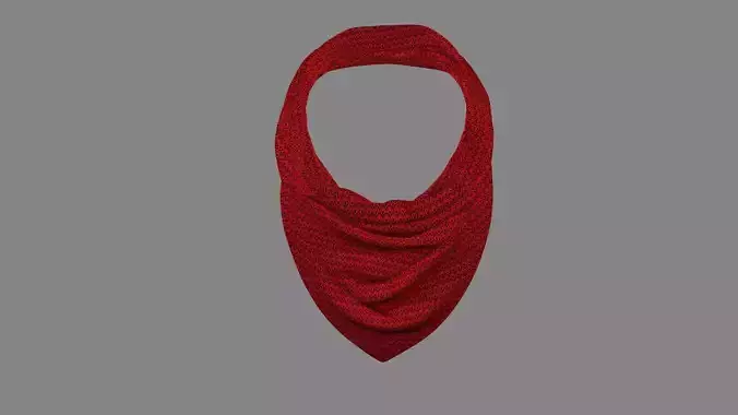 Dress collars scarves and necklaces decorated 3d models