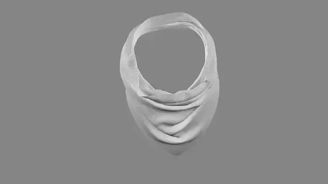 Dress collars scarves and necklaces decorated 3d models