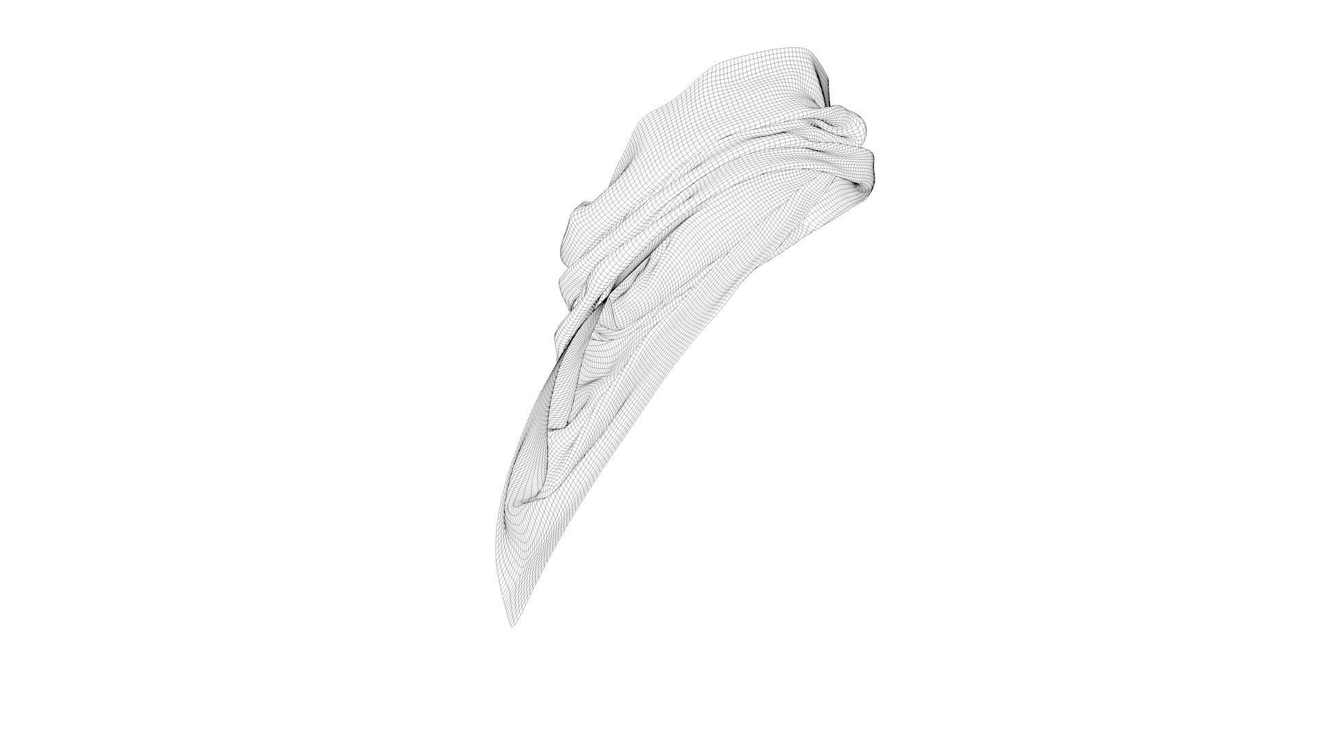 Dress collars scarves and necklaces decorated 3d models 3D model_8