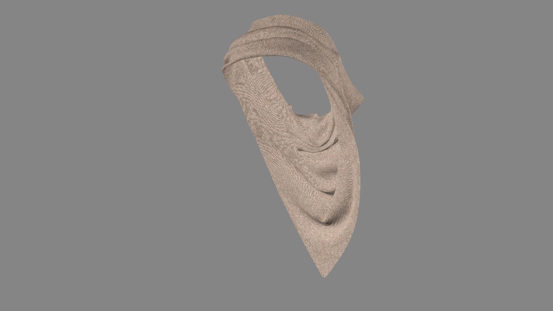 Dress collars scarves and necklaces decorated 3d models 3D model_5
