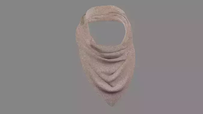 Dress collars scarves and necklaces decorated 3d models