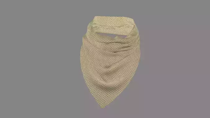 Dress collars scarves and necklaces decorated 3d models