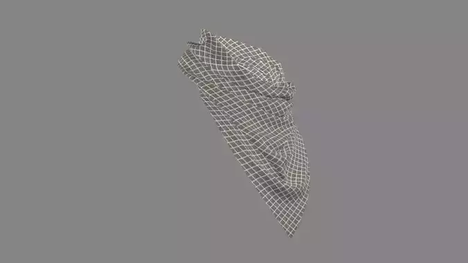 Dress collars scarves and necklaces decorated 3d models