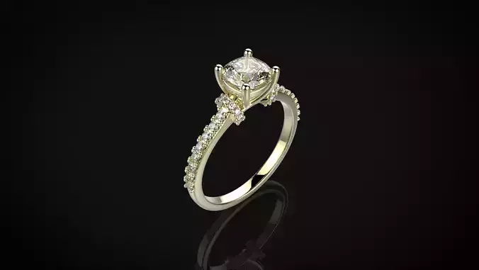 Cushion Cut ring 