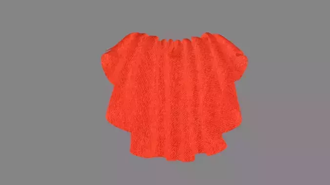 Dress collars scarves and necklaces decorated 3d models