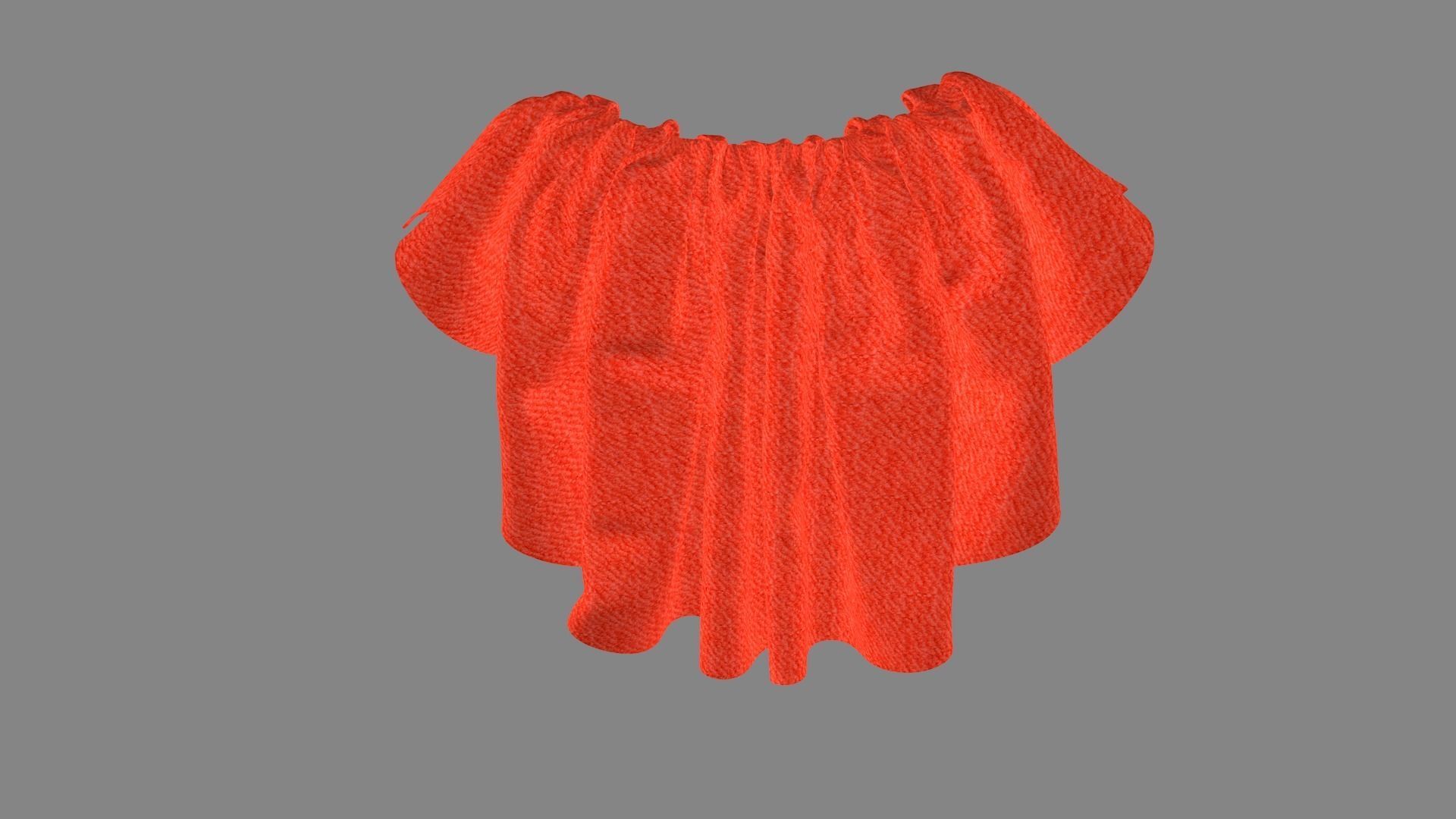 Dress collars scarves and necklaces decorated 3d models 3D model_4