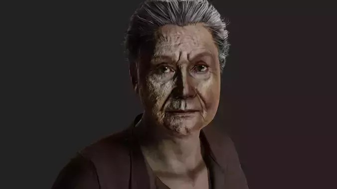 Realistic Sad Granny