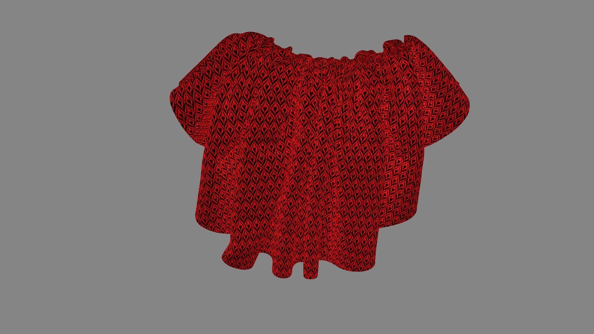 Dress collars scarves and necklaces decorated 3d models 3D model_4