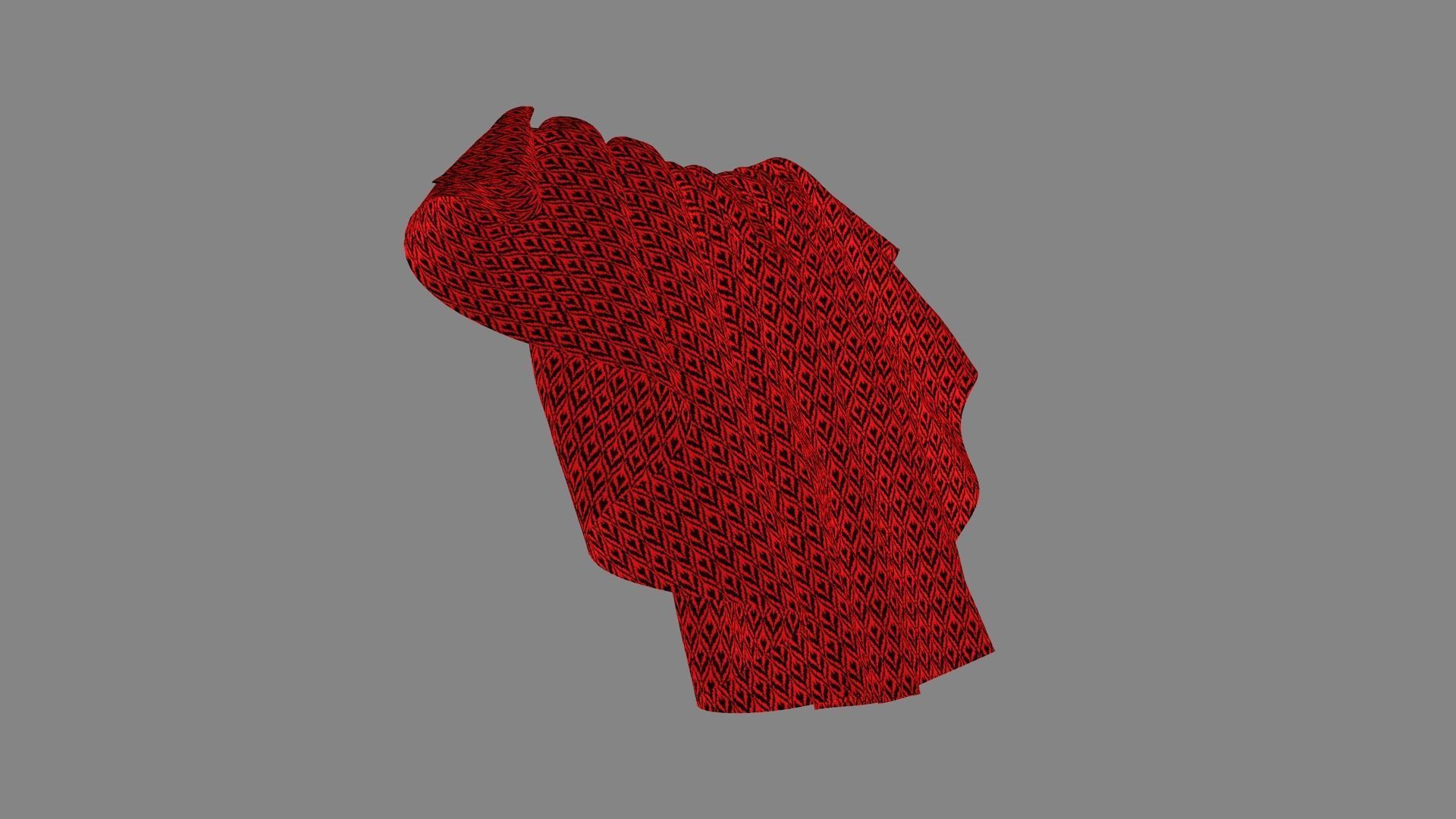 Dress collars scarves and necklaces decorated 3d models 3D model_6