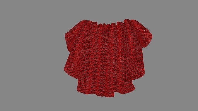 Dress collars scarves and necklaces decorated 3d models 3D model