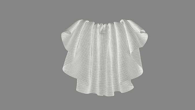 Dress collars scarves and necklaces decorated 3d models 3D model